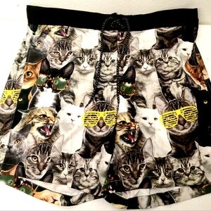 NWT Top drawer Cat Kittens Swim Trunks Board Shorts XL